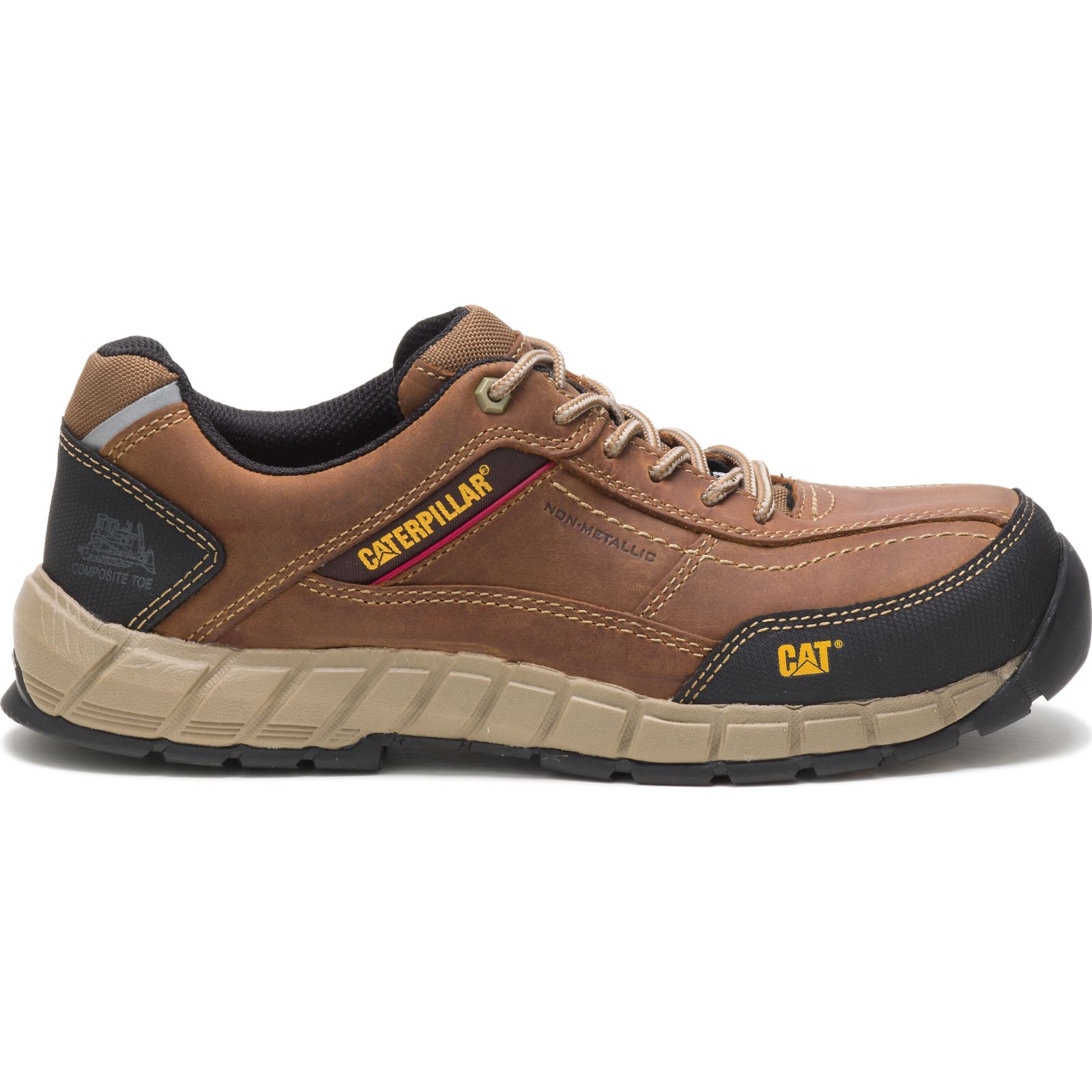 Caterpillar Streamline Leather Composite Toe - Mens Sneakers - Brown - NZ (086PNUJOB)